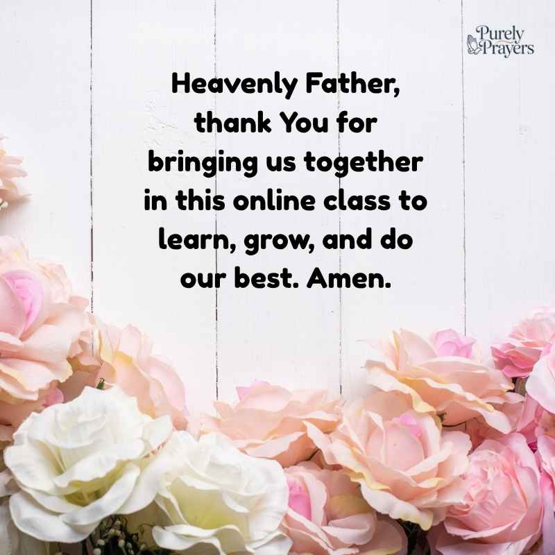 Online Class Opening Prayer English Version