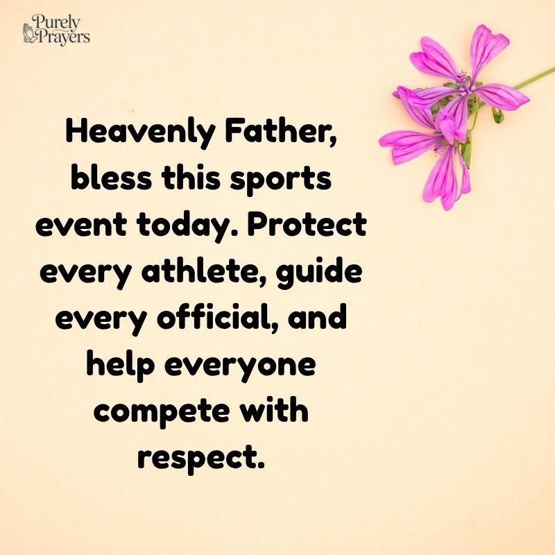 Opening Prayer for a Sports Event