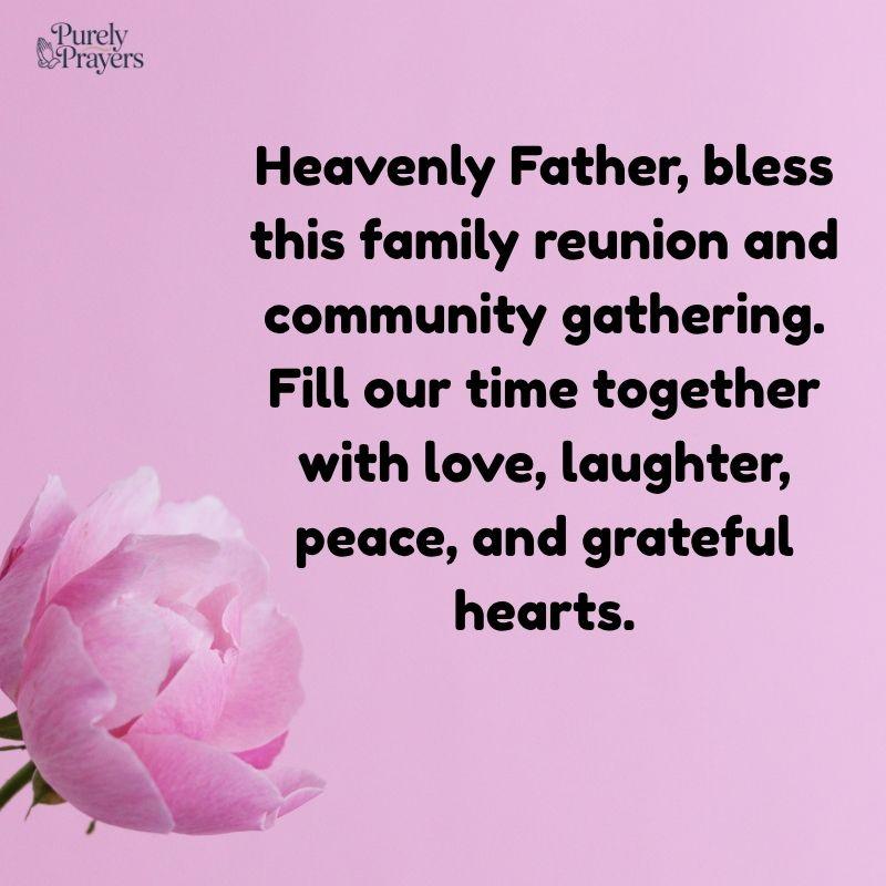 Opening Prayer for Family Reunion and Community Gathering