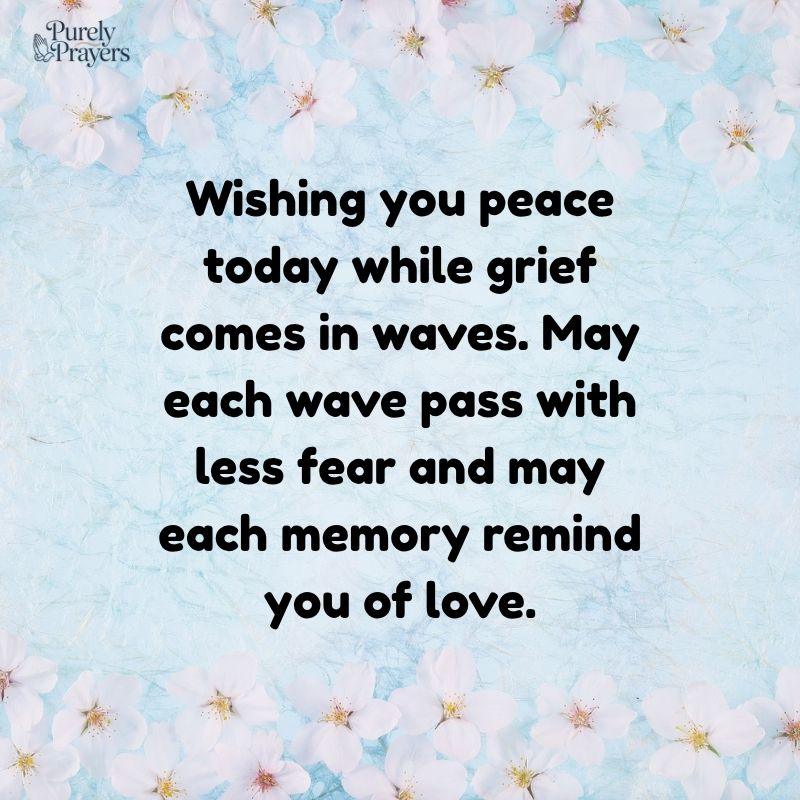 Peace and Comfort Messages for Someone Grieving