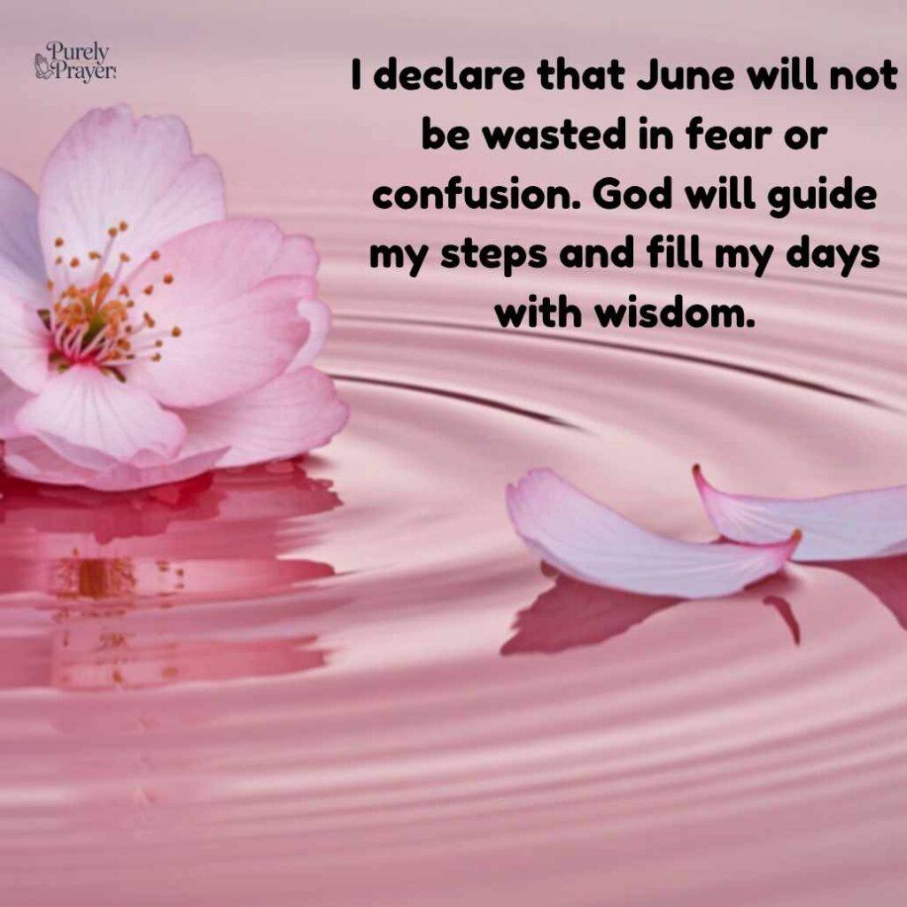 Personal Prophecies and Declarations for the Month of June