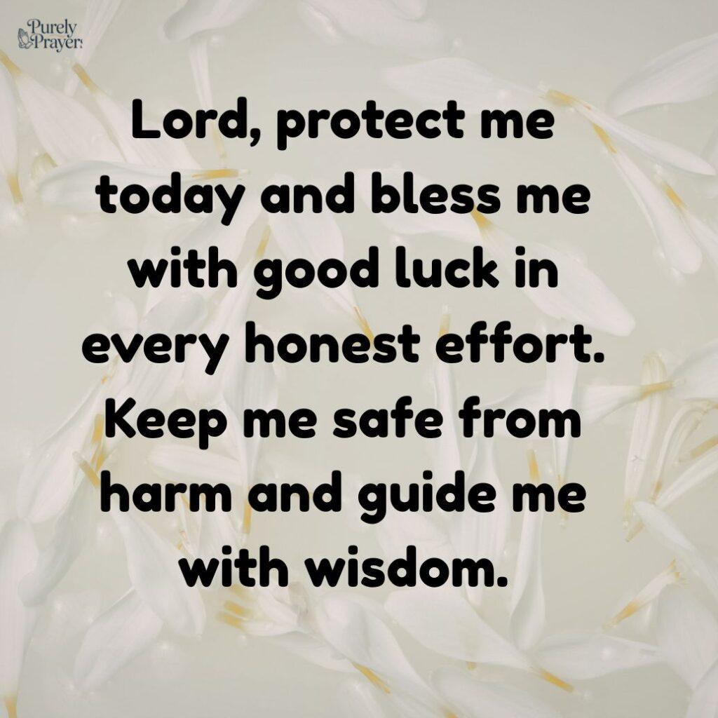 Prayer for Good Luck and Protection