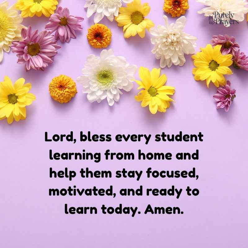 Prayer for Students Learning from Home