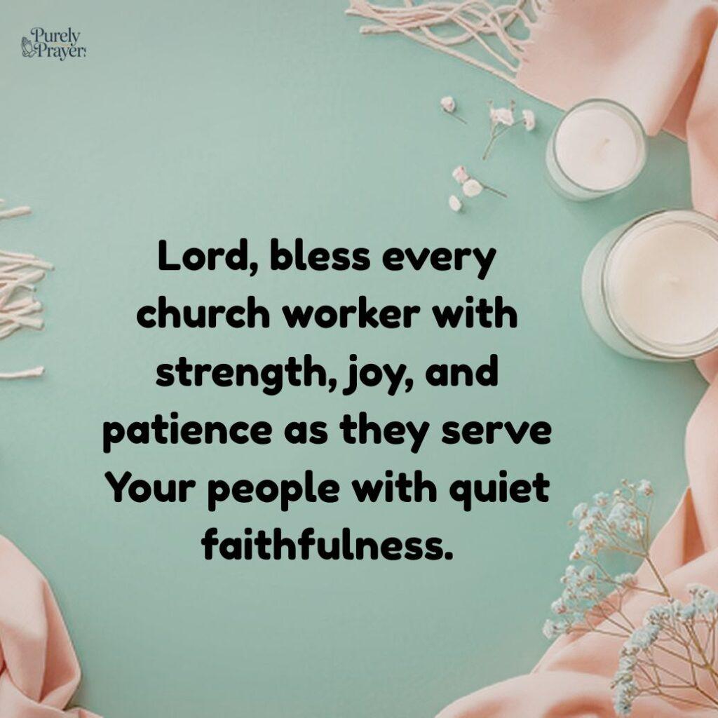 Prayers for Church Workers, Volunteers, and Servant Hearts