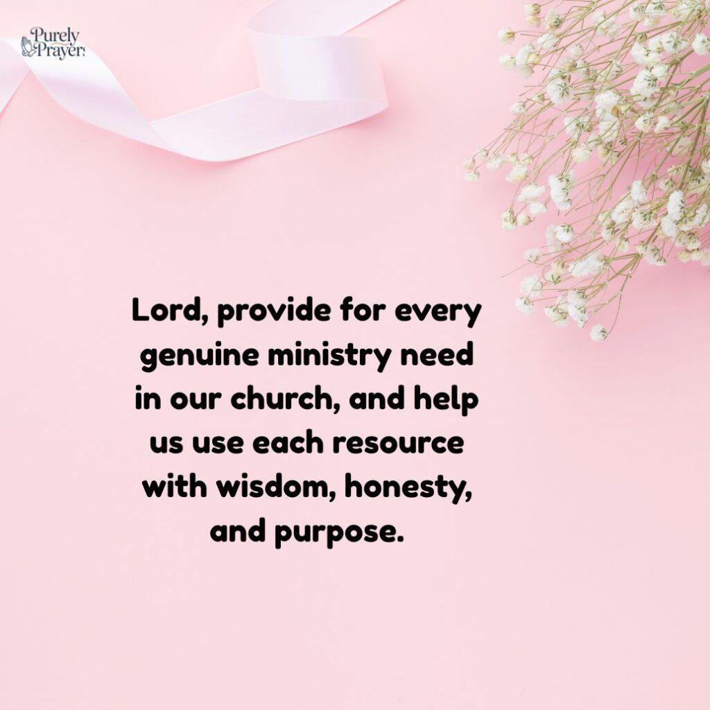 Prayers for Financial Blessing and Ministry Provision