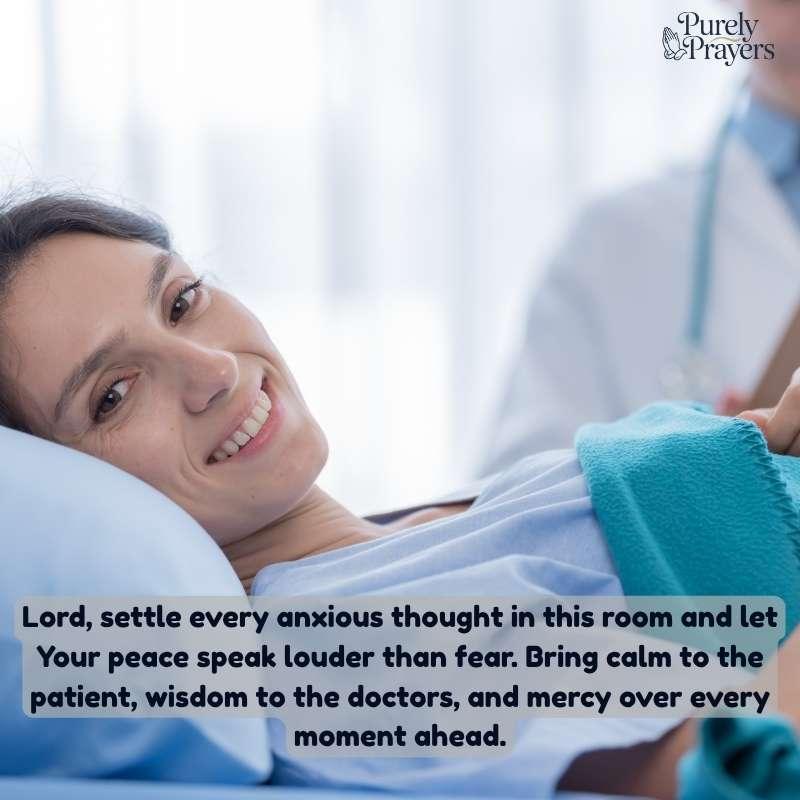 Praying for a Safe Surgery and Speed Recovery for Peace, Strength, and Hope