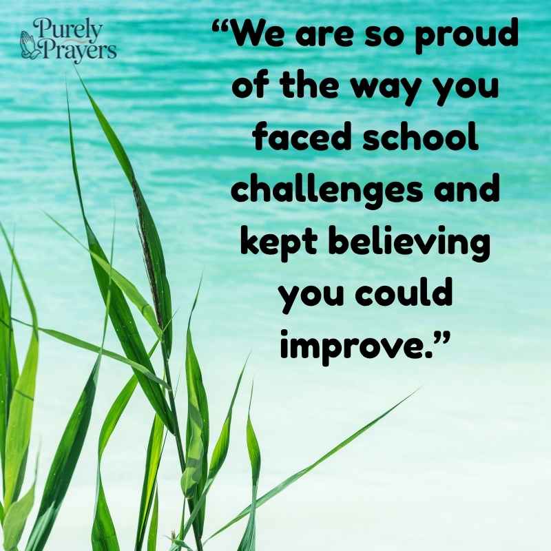 Proud Message for Daughter Achievement in School