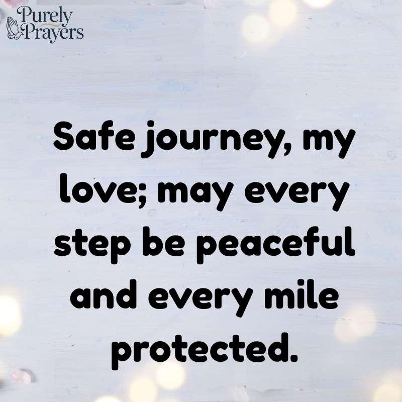 Safe Journey Messages for Husband or Wife