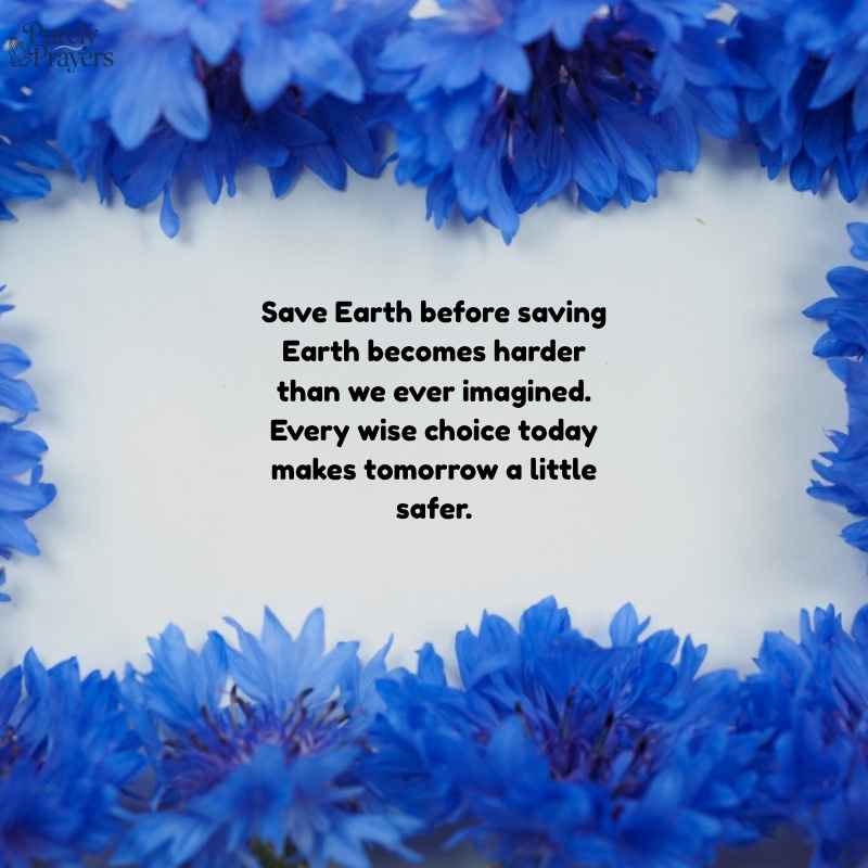 Save Earth Messages for Posters and Cards