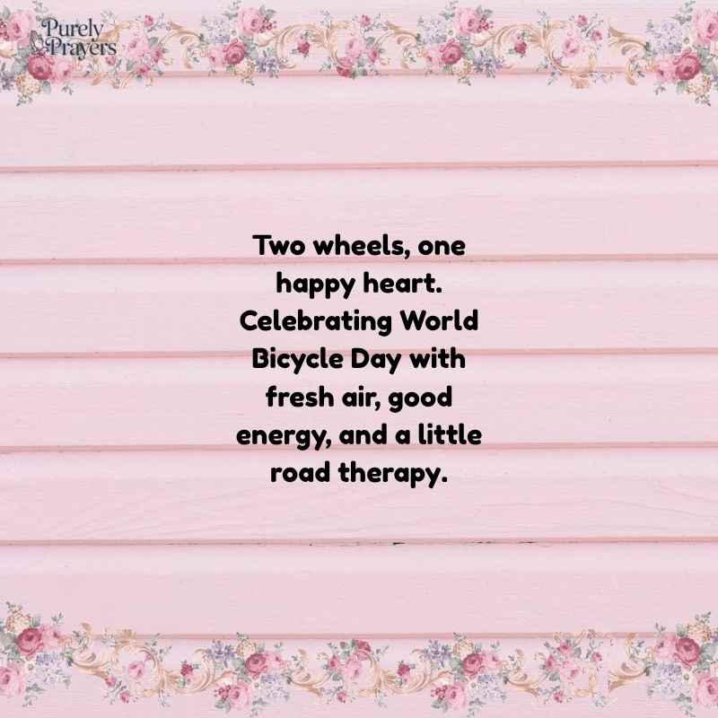 Short Bicycle Day Captions for Social Media