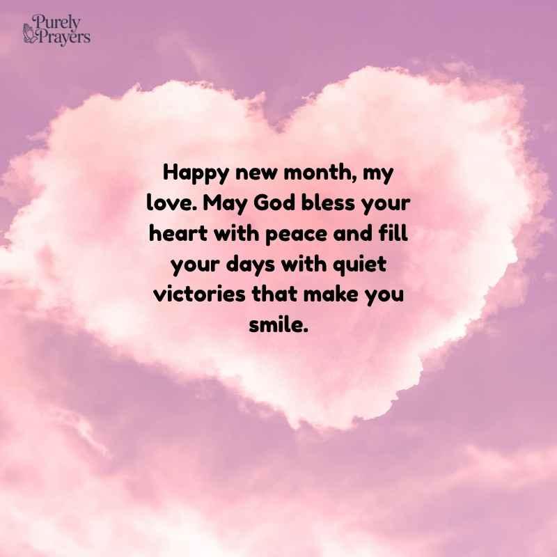 Short Happy New Month Prayers for Text Messages
