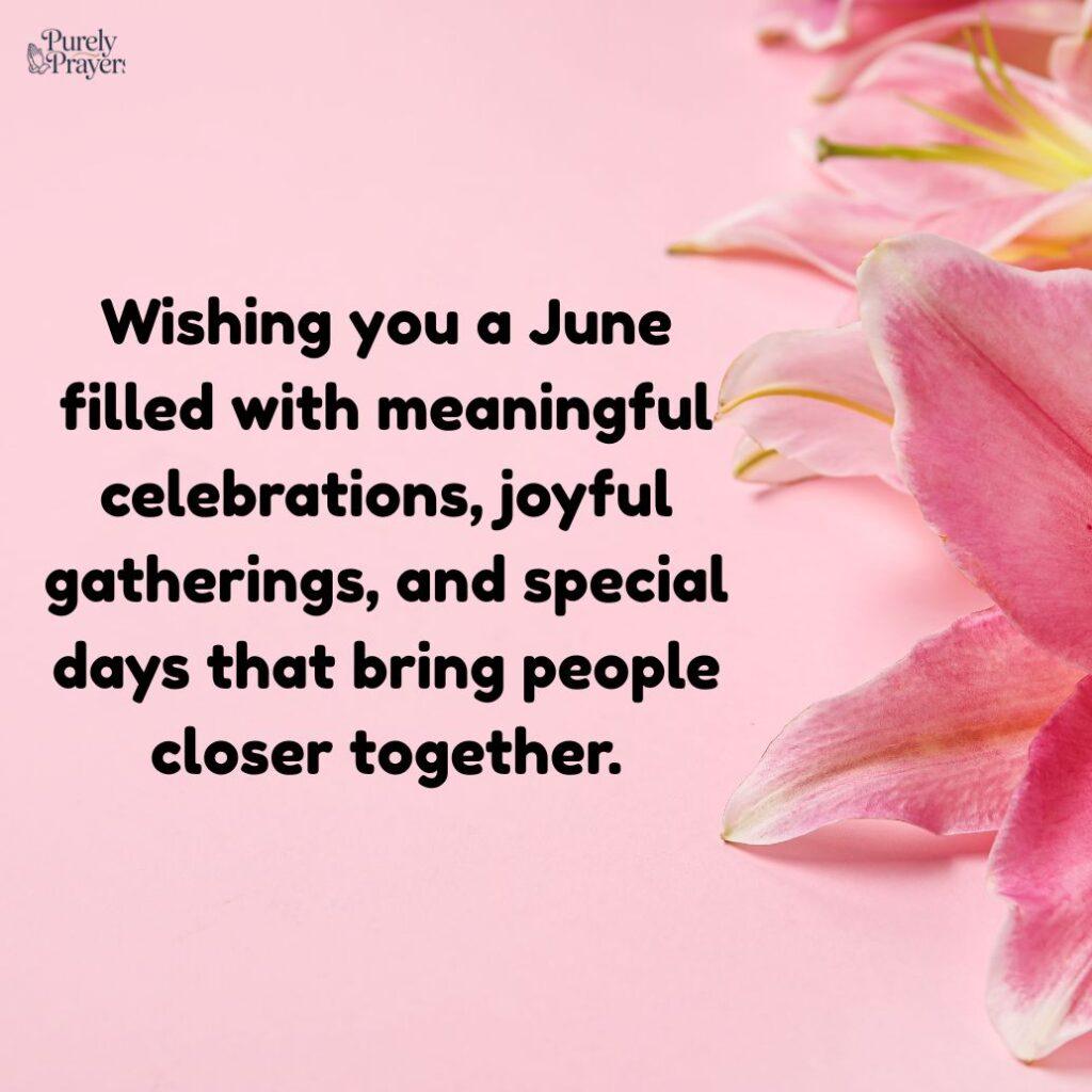 Special June Occasions, Holidays, and Monthly Celebrations