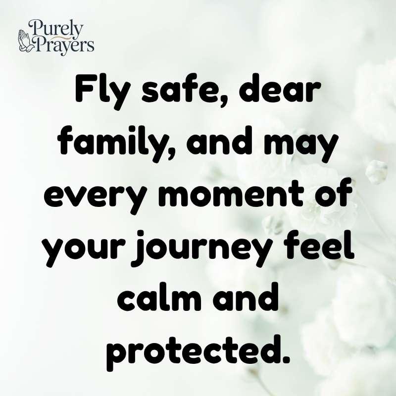 Sweet Safe Flight Messages for Family