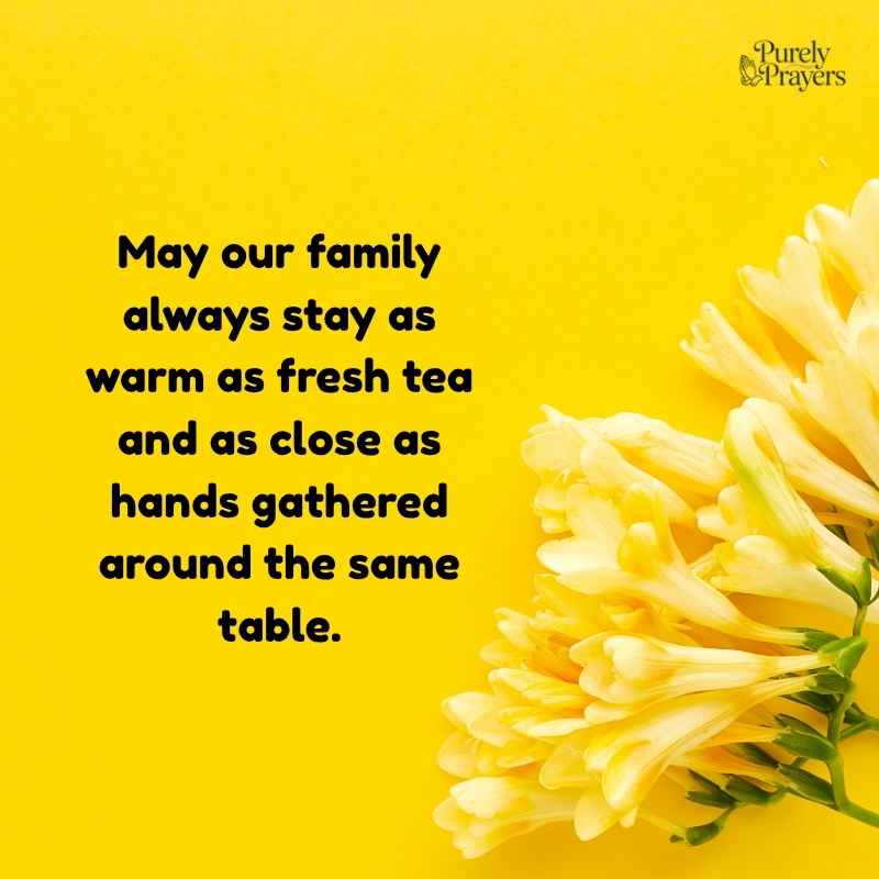 Warm Tea Day Greetings for Family