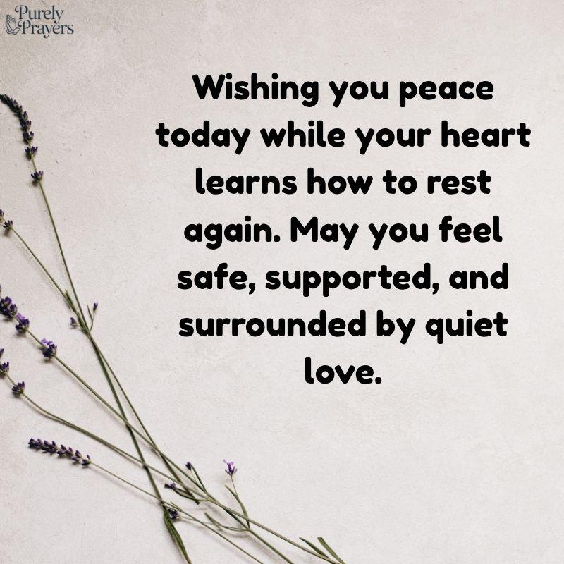 Wishing You Peace Today Messages for a Heavy Heart