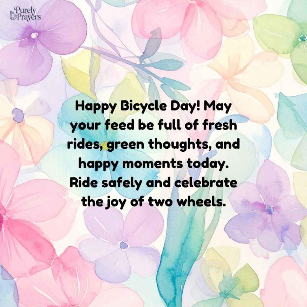 Happy Bicycle Day Greetings for Social Media