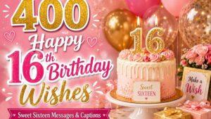 400 Unforgettable Happy 16th Birthday Wishes for Sweet Sixteen 2026