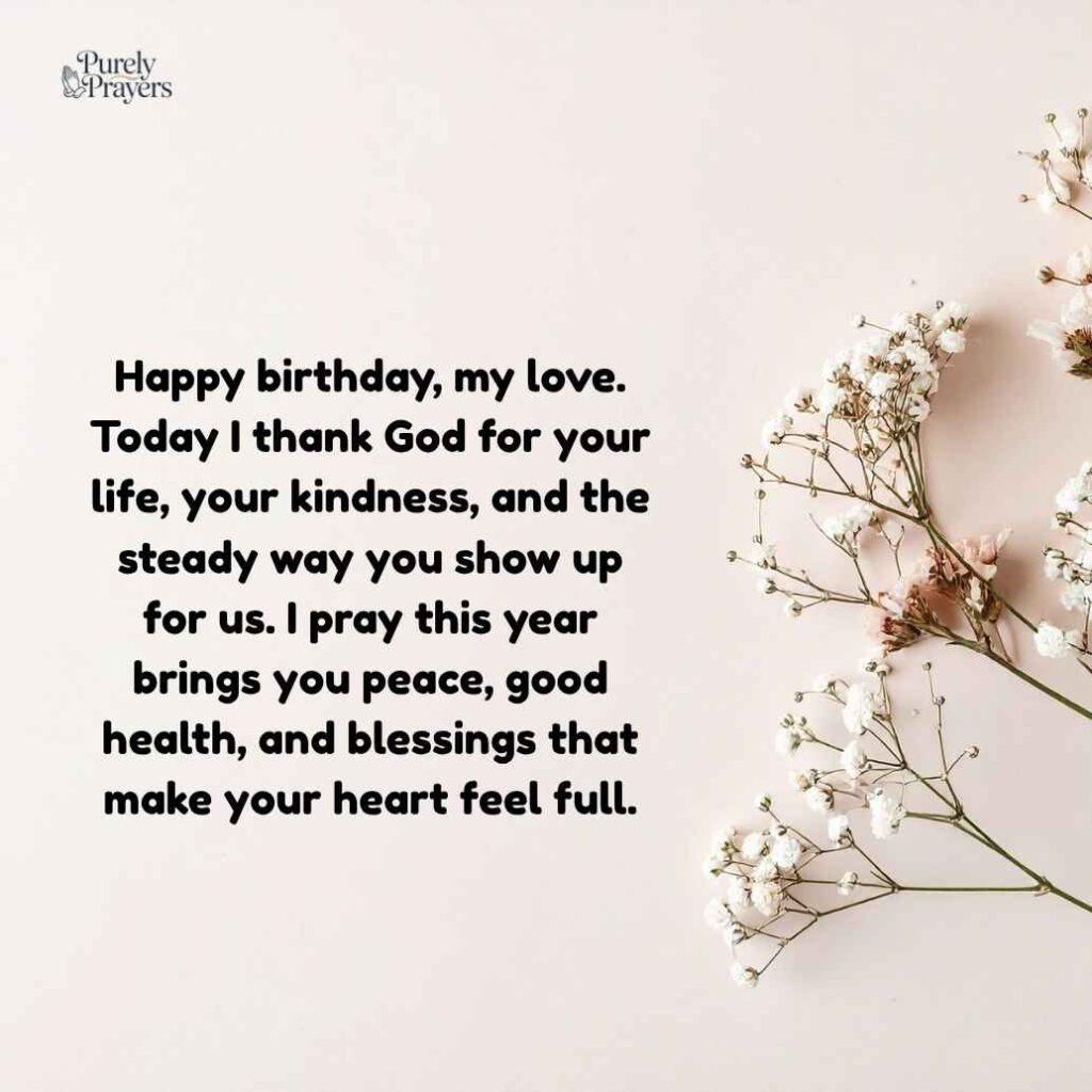 Long Birthday Wishes to My Husband and Prayers
