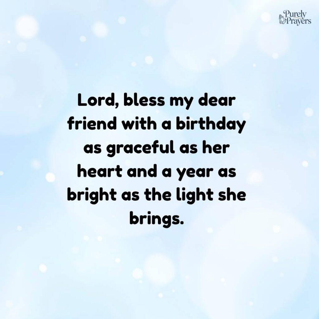 Birthday Prayer for a Female Friend