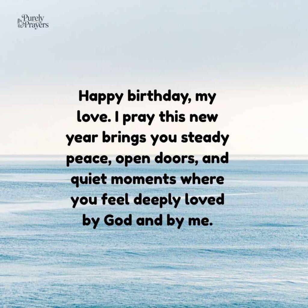 Birthday Wishes to My Husband and Prayers for a Blessed Year