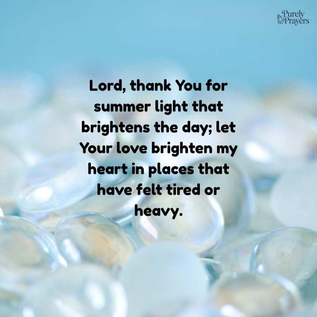 Giving Thanks for Summer Light, Rest, and Joy