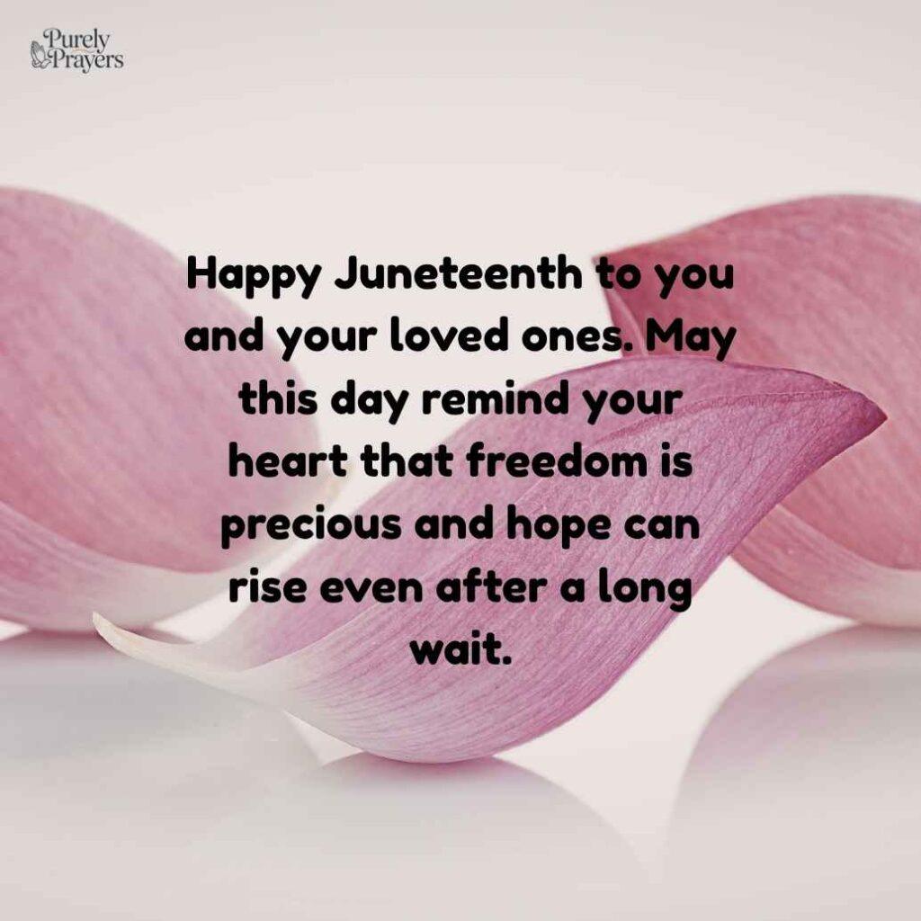 Happy Juneteenth Wishes to Celebrate Freedom and Hope