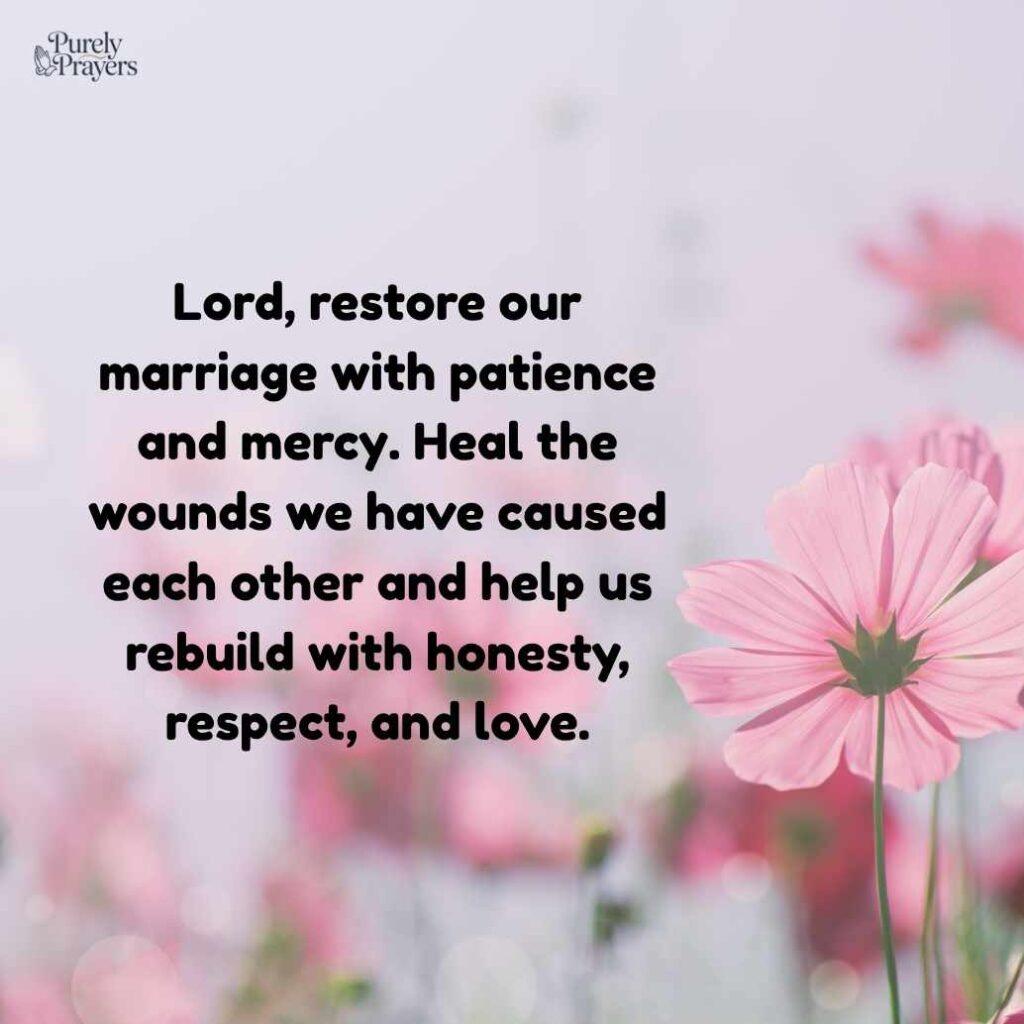 Healing Prayers for Marriage Restoration
