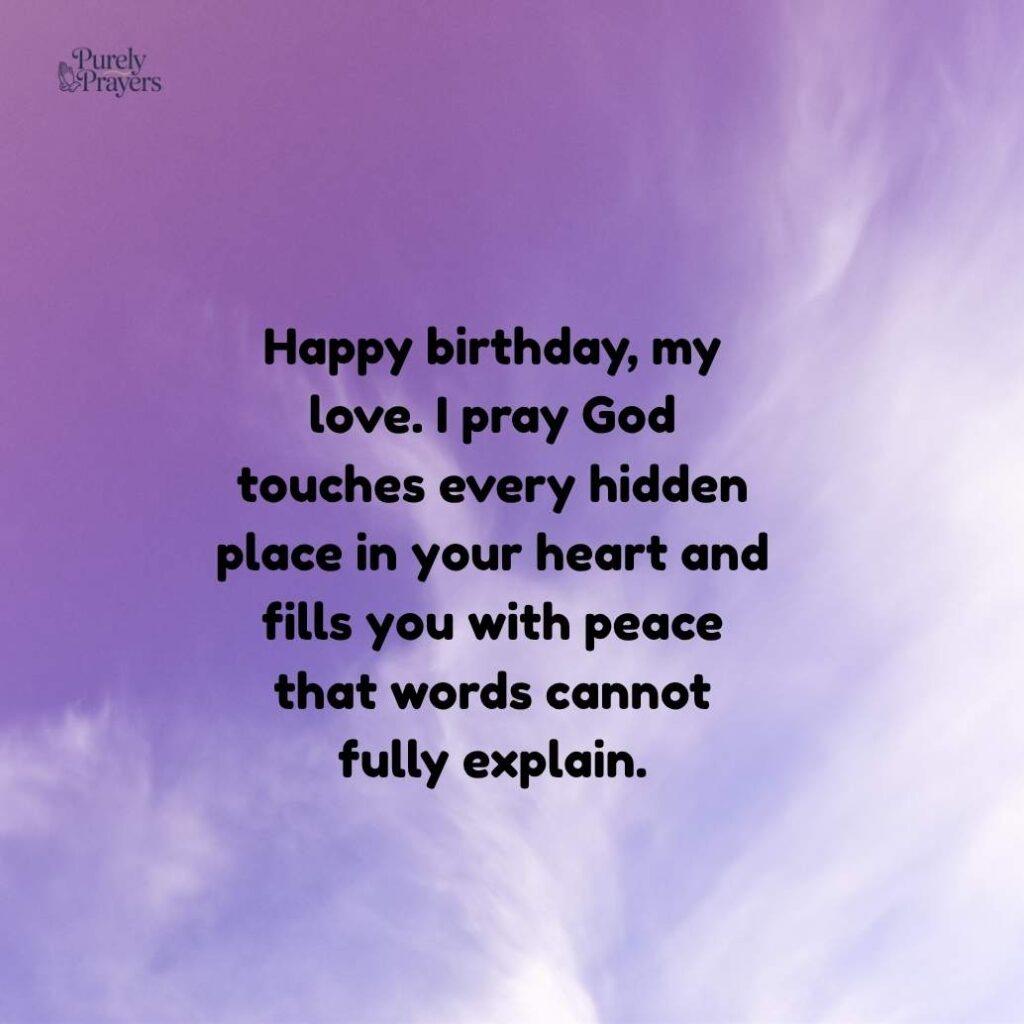 Heart Touching Birthday Prayer for My Husband