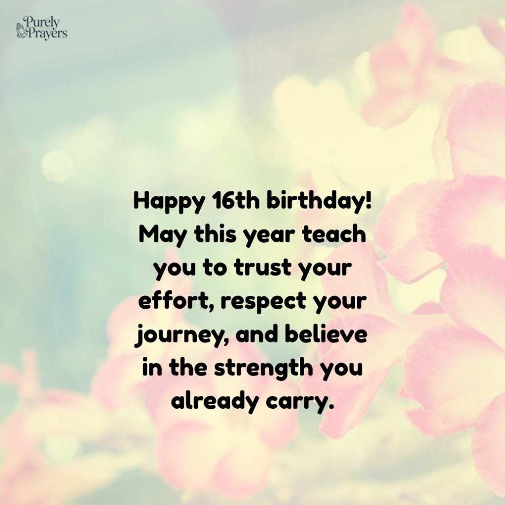 Inspirational 16th Birthday Wishes for a Boy