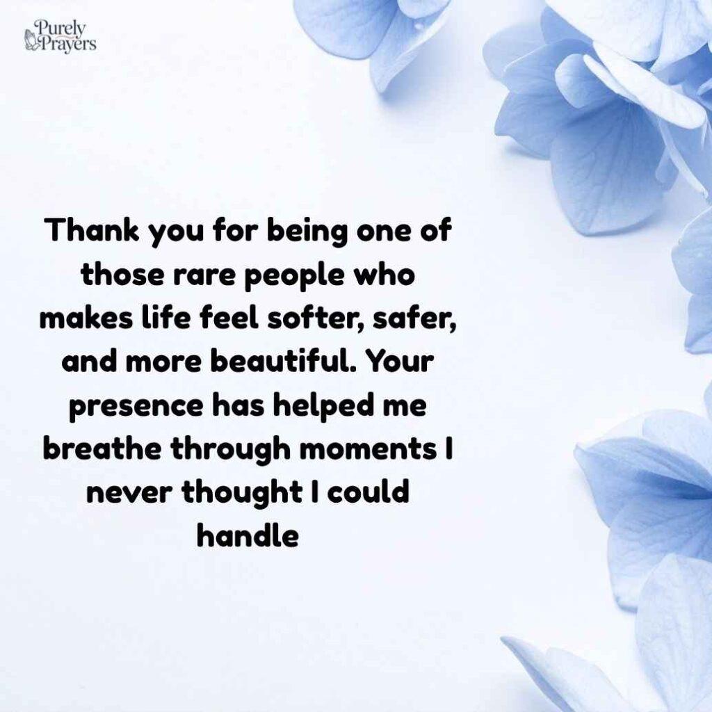 Long Emotional Thank You Message for Someone Special