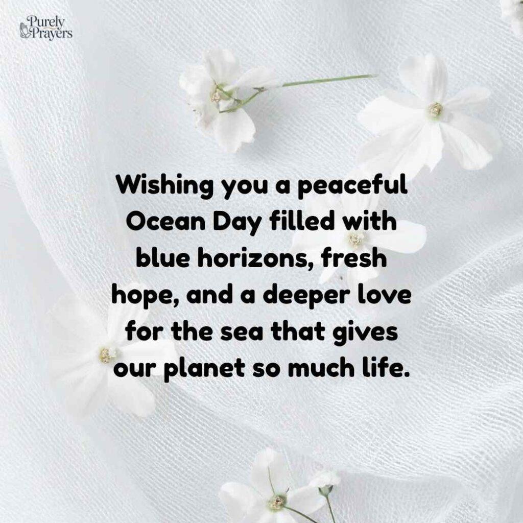 Ocean Day Wishes to Celebrate the Beauty of the Sea