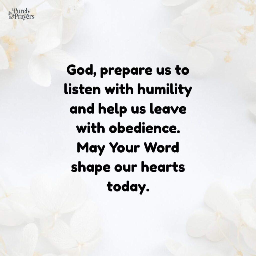 Opening and Closing Prayer for Bible Study