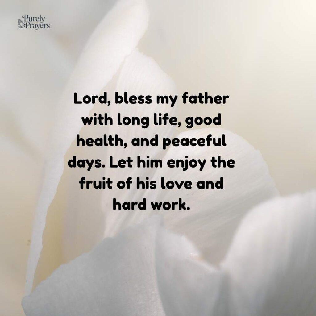 Pray for Father Long Life