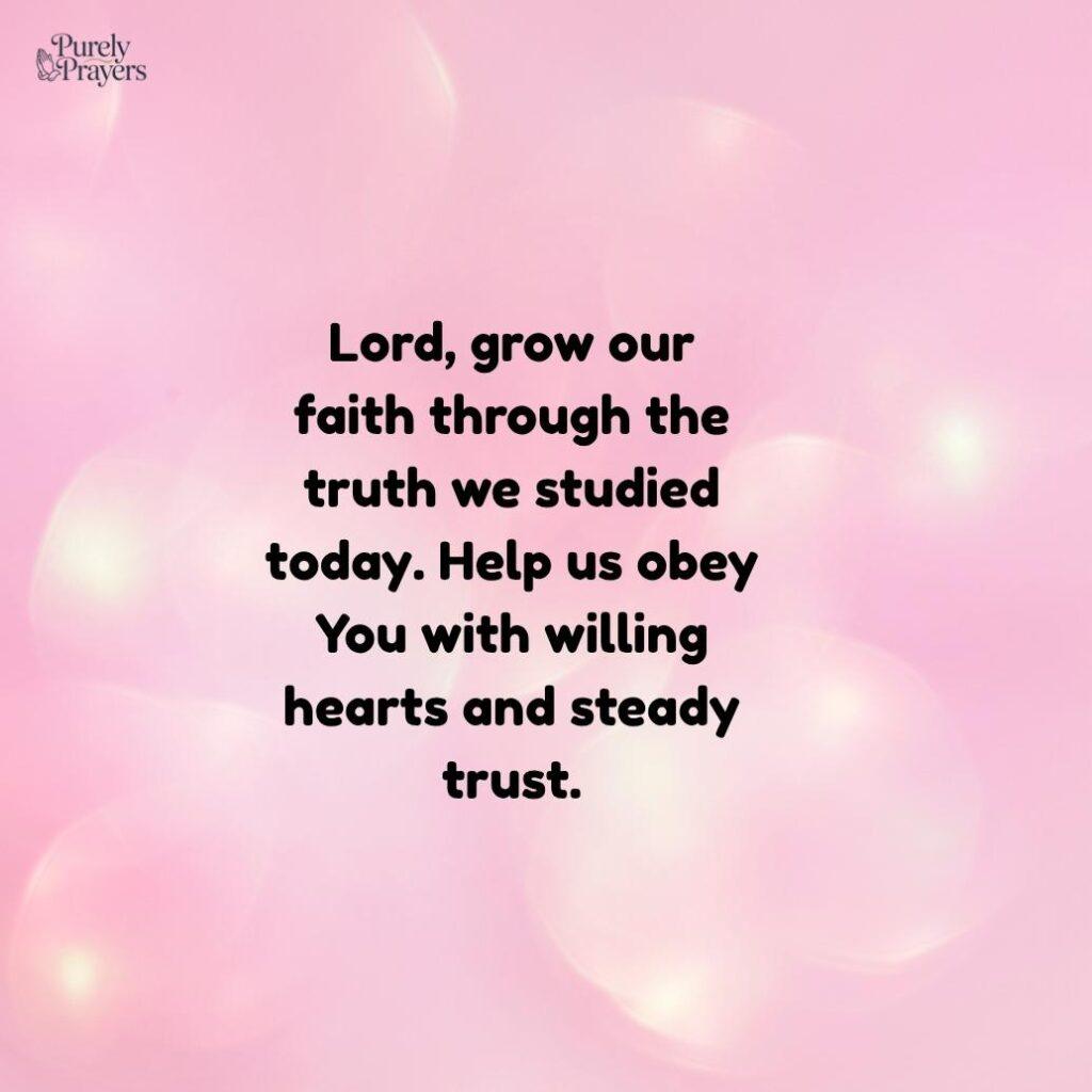 Father, bless every new believer who studied Your Word today. Help them grow with joy, patience, and a steady heart.