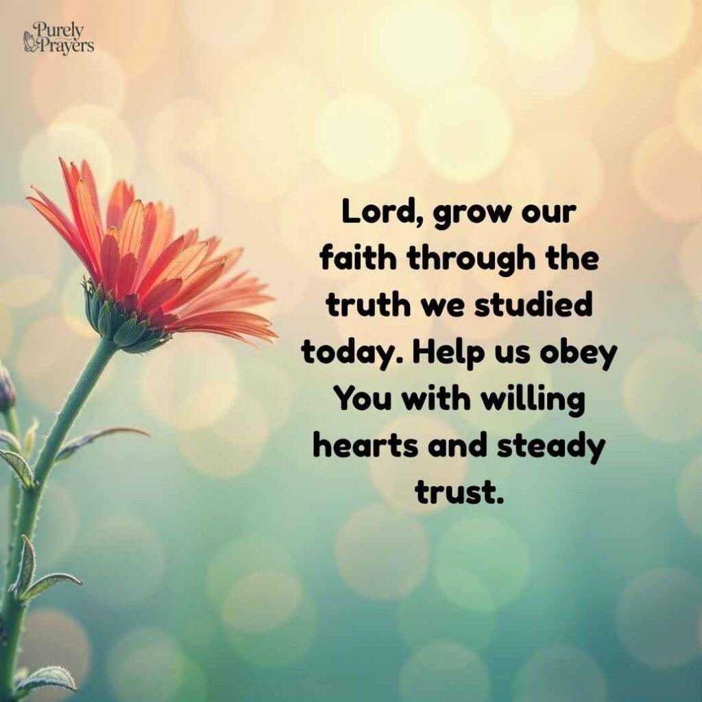Prayer to Grow in Faith and Obedience