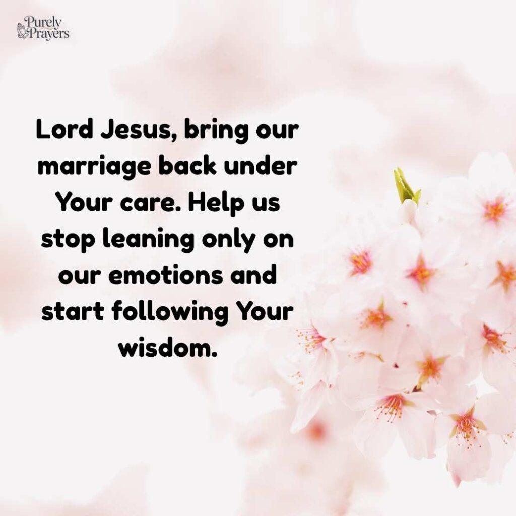 Christian Prayers for Marriage Struggles
