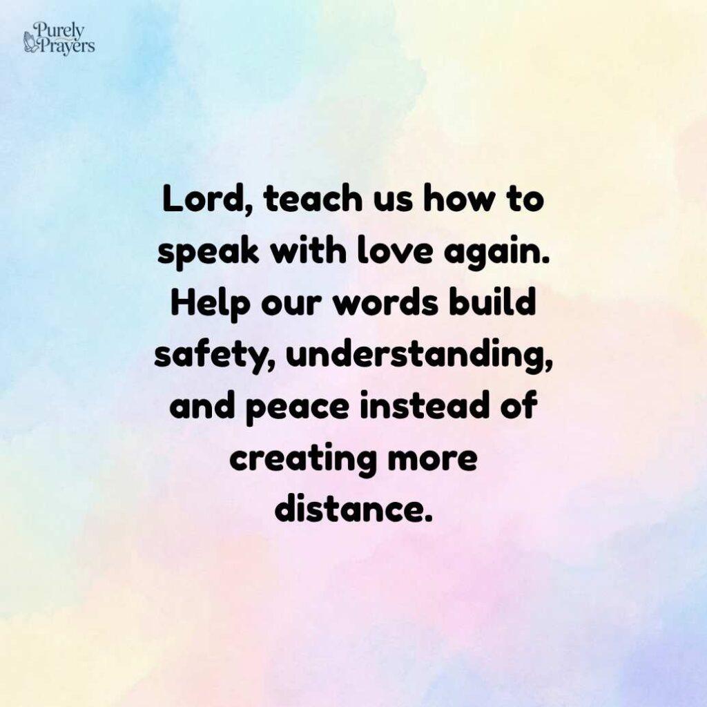 Prayers to Restore Communication and Connection