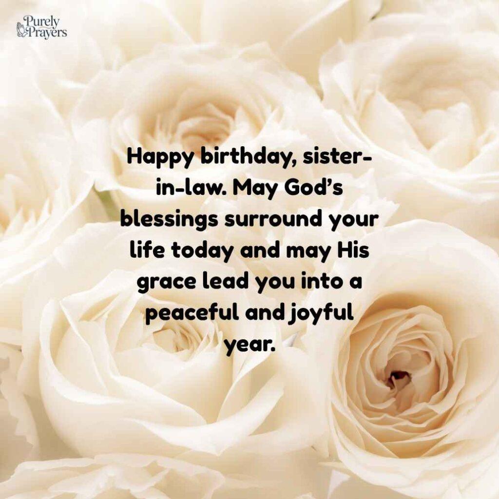 Religious Birthday Wishes for Sister-in-Law