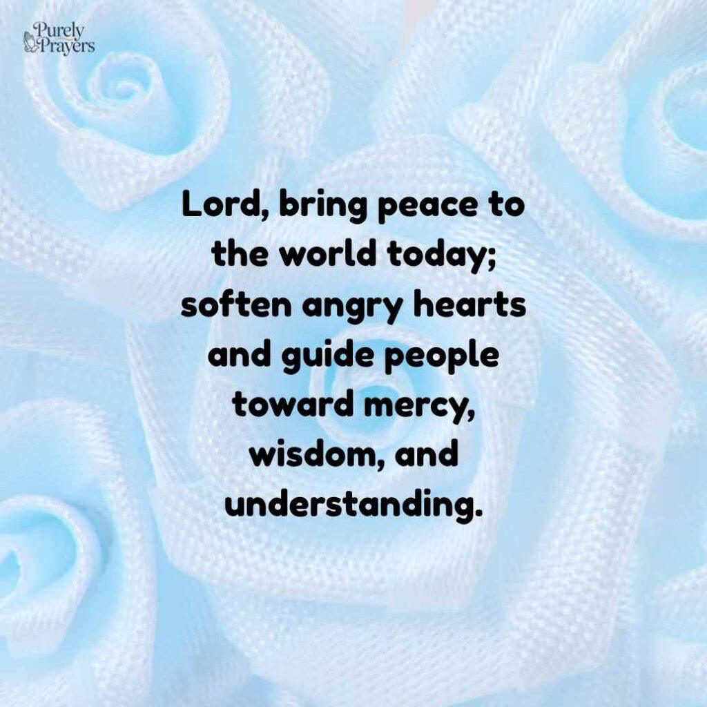Summer Prayer for Peace and Harmony in the World