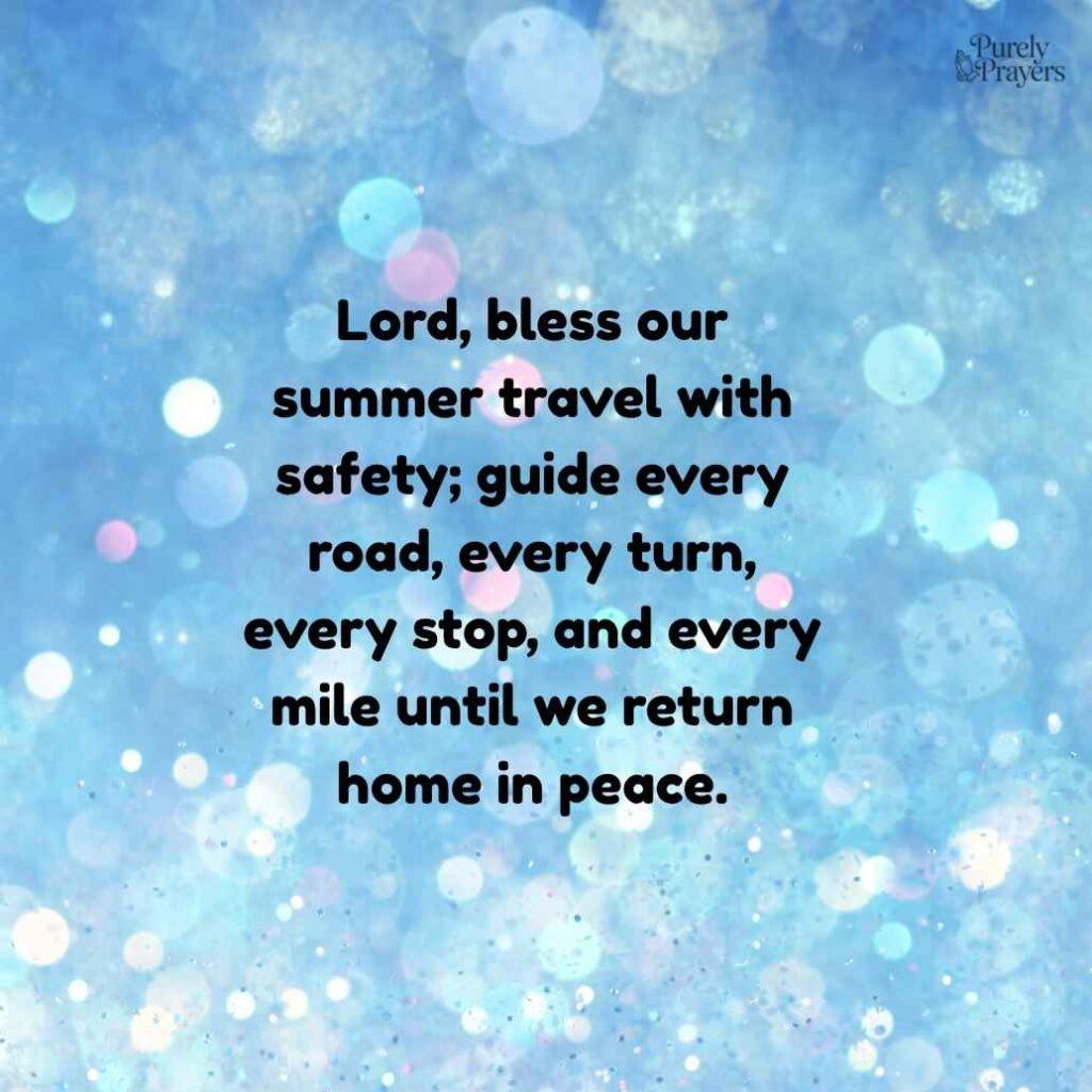 Summer Travel Prayer for Safe Roads and Peaceful Journeys