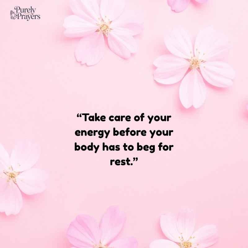 Take Care of Your Energy Quotes for Emotional Balance