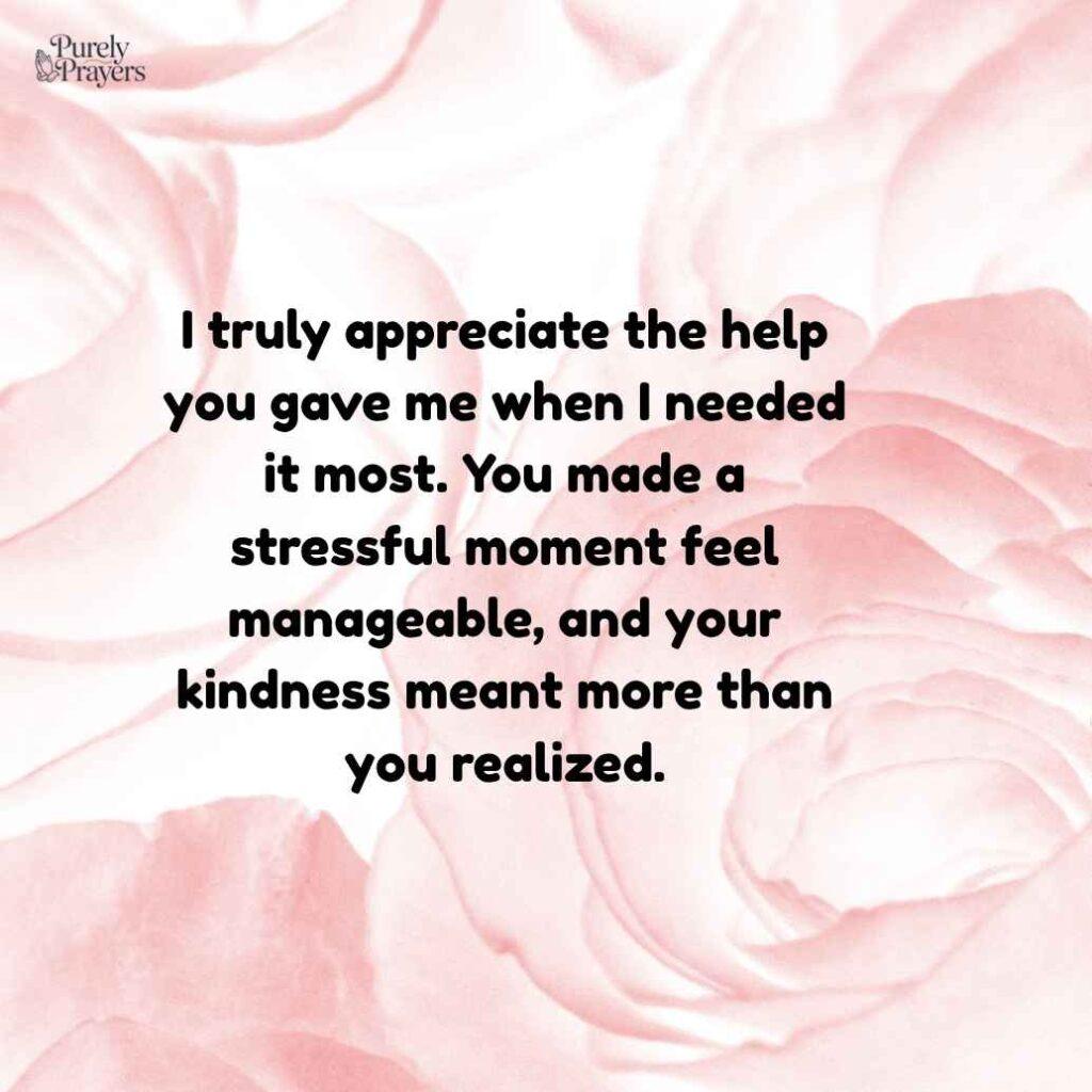 Thank You Messages for Kindness and Help