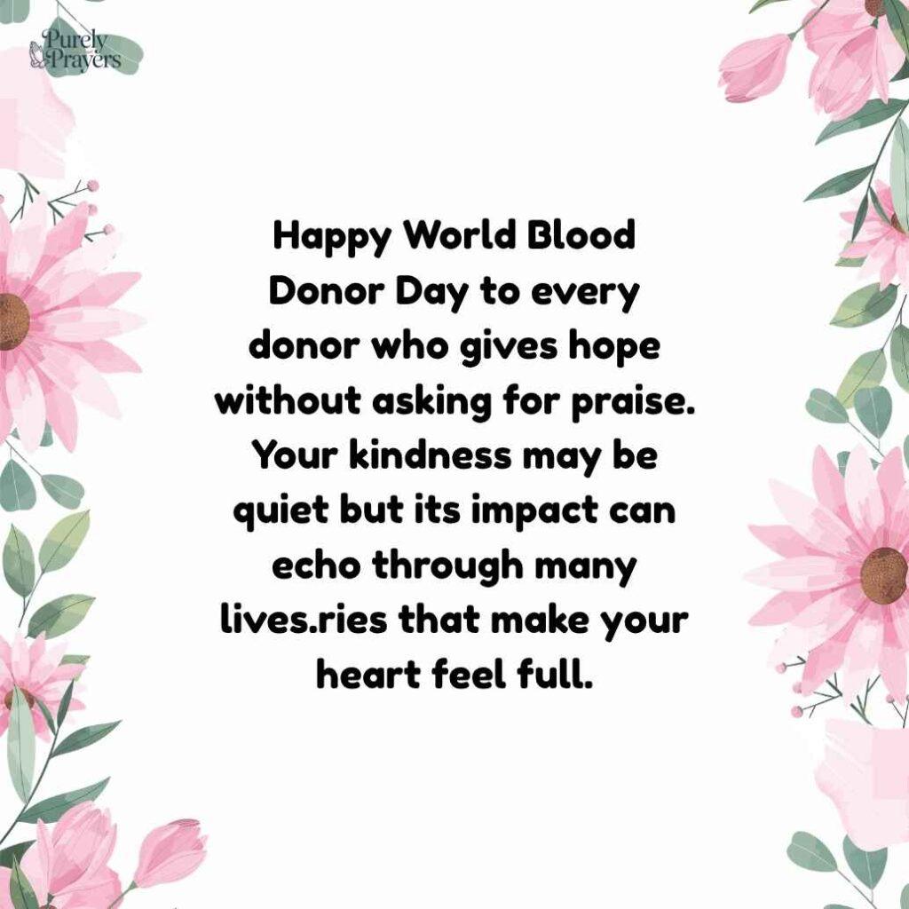 World Blood Donor Day Wishes for Donors and Life Savers